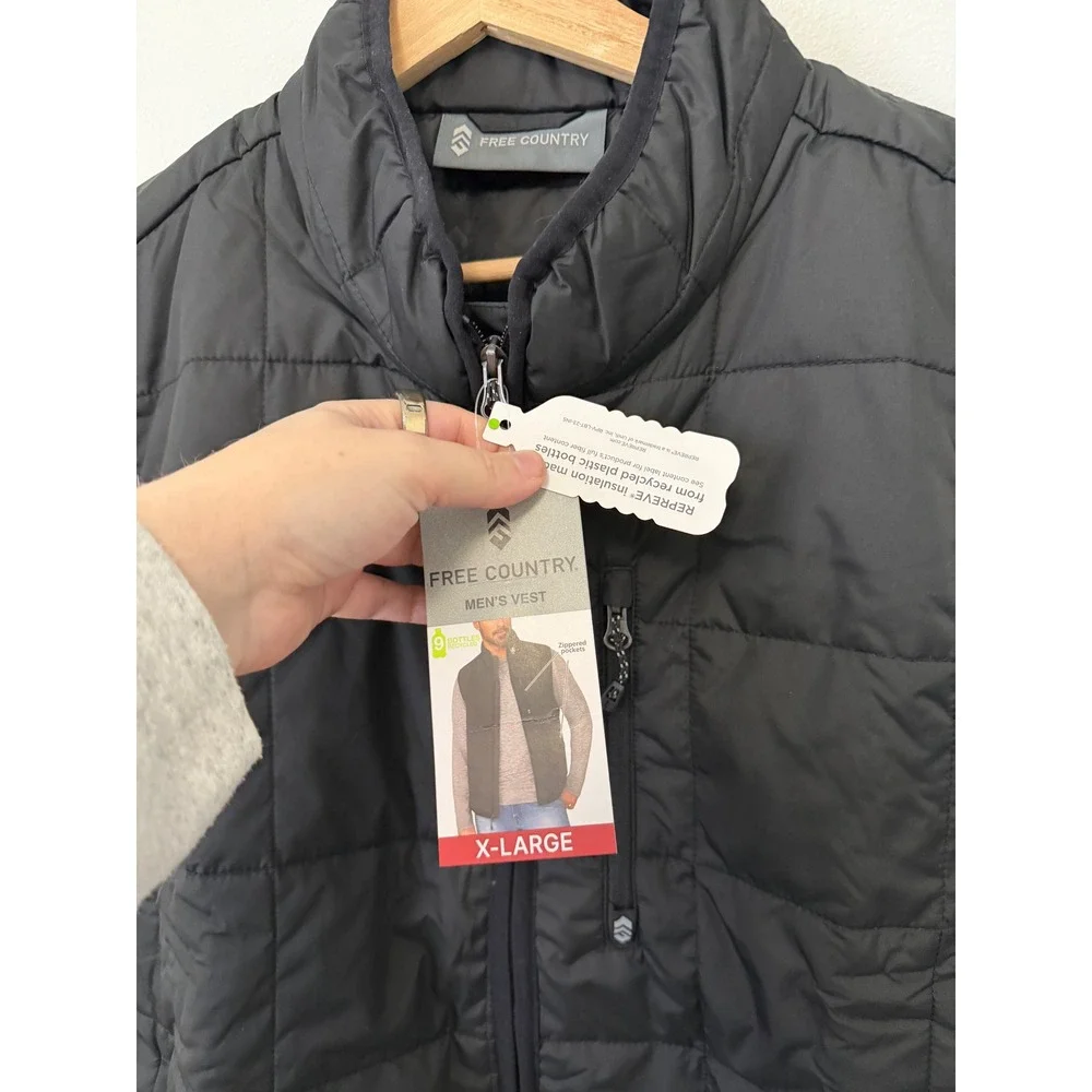 NWT Free Country Men's Vest – Black – Size XL - Picture 4 of 6
